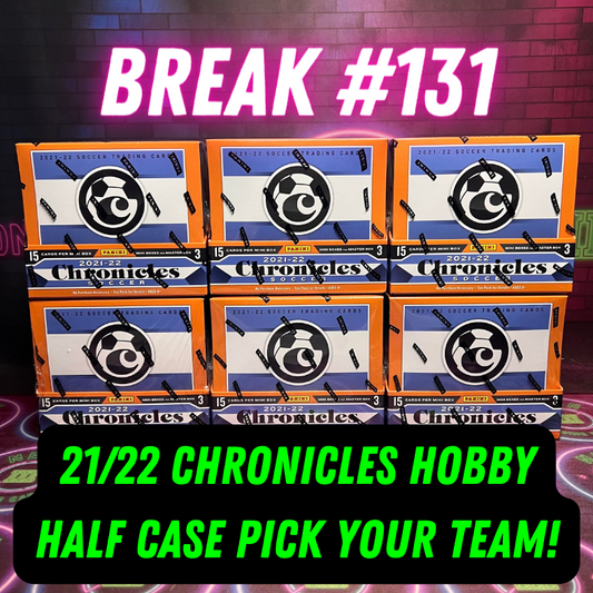 Break 131 - 21/22 Chronicles Hobby - Half Case - Pick Your Team!