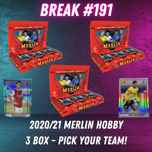 Break  191 - 2020/21 3 Box Merlin - Pick Your Team!