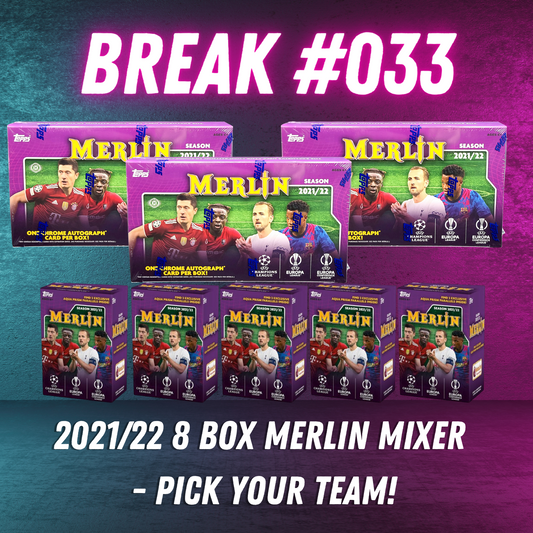 Break 033 - 21/22 Topps Merlin 8 Box Pick Your Team