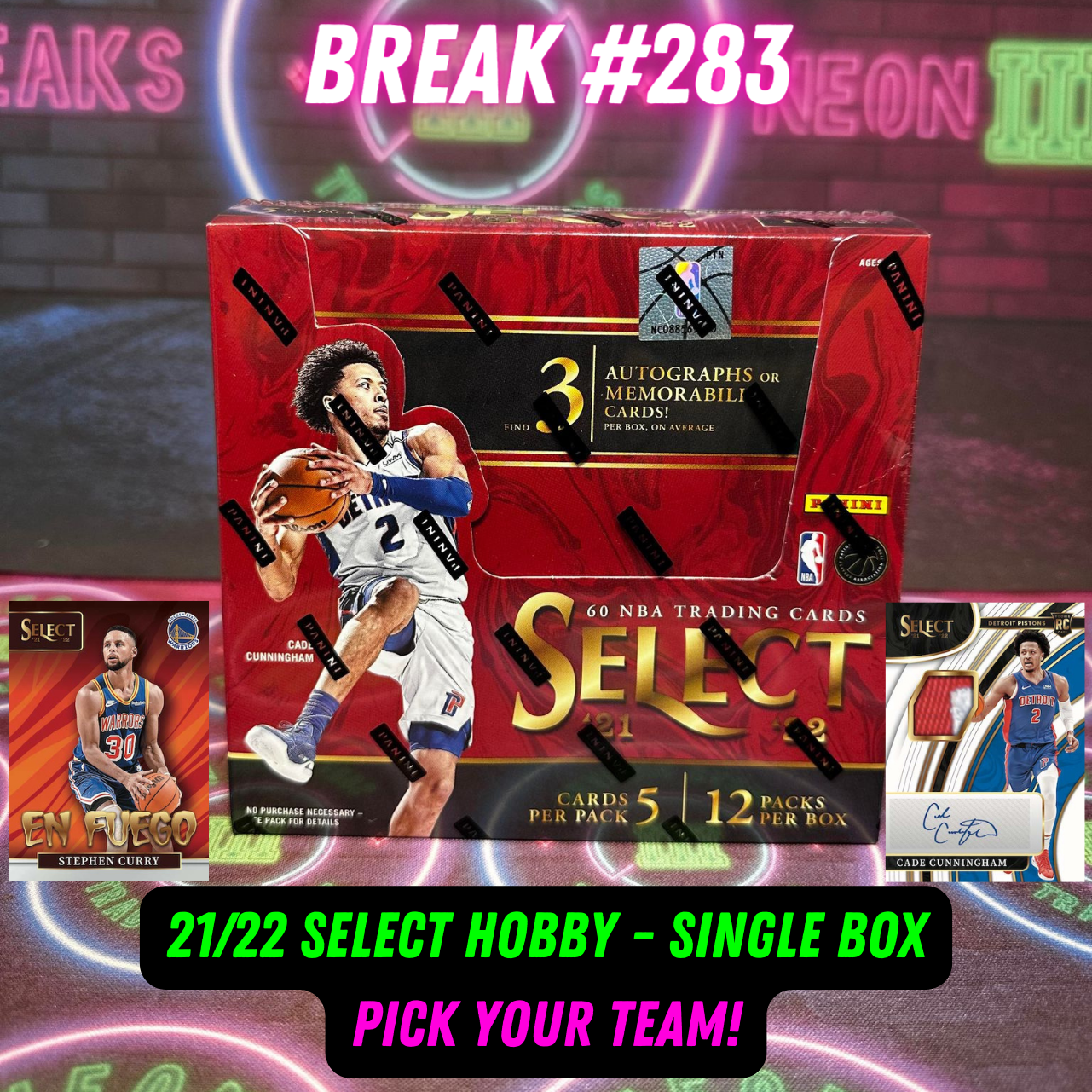 Break  283 - 21/22 NBA Select Hobby - Pick Your Team!