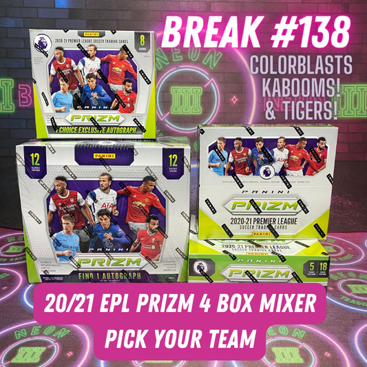 Break 138 - 20/21 EPL Prizm Mixer - Hobby, Choice & Breakaway - Pick Your Team!