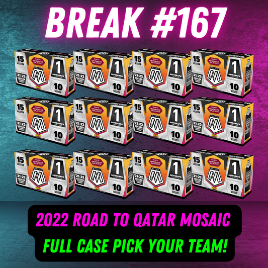 Break 167 - 2022 World Cup Mosaic Road To Qatar FULL CASE - Pick Your Team/Player!