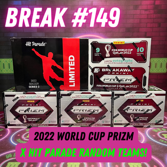 Break 149 - 4 Box 21/22 World Cup Prizm + Hit Parade Mixer - $49 Random Teams!