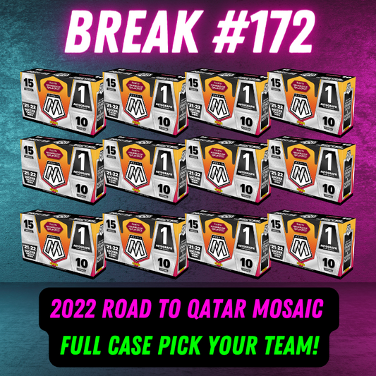 Break 172 - 2022 World Cup Mosaic Road To Qatar FULL CASE - Pick Your Team/Player!