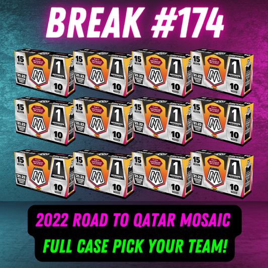 Break 174 - 2022 World Cup Mosaic Road To Qatar FULL CASE - Pick Your Team/Player!