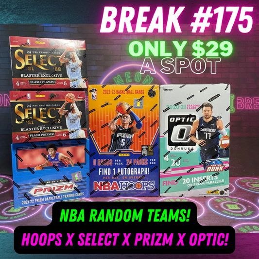 Break 175 - NBA - Triple Year $29 a spot RANDOM TEAMS