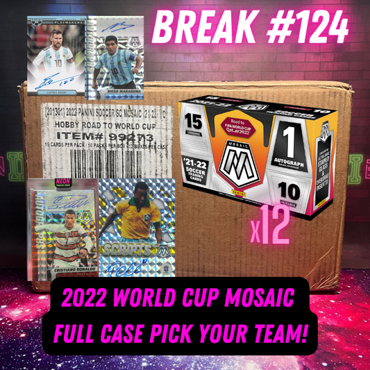 Break 124- 2022 World Cup Mosaic Road To Qatar FULL CASE - Pick Your Team/Player!