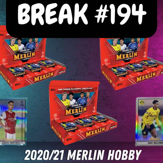 Break 194 - 2020/21 3 Box Merlin - Pick Your Team!