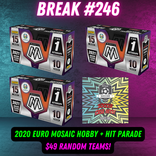 Break  246 - 3 Box 2020 Euro Mosaic Hobby + Hit Parade - $49 Random Teams!