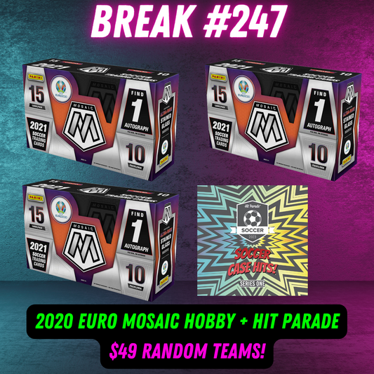 Break  247 - 3 Box 2020 Euro Mosaic Hobby + Hit Parade - $49 Random Teams!