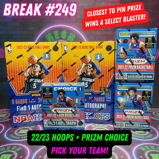 Break  249 - NBA Hoops + Prizm Choice - 5 Box Pick Your Team!