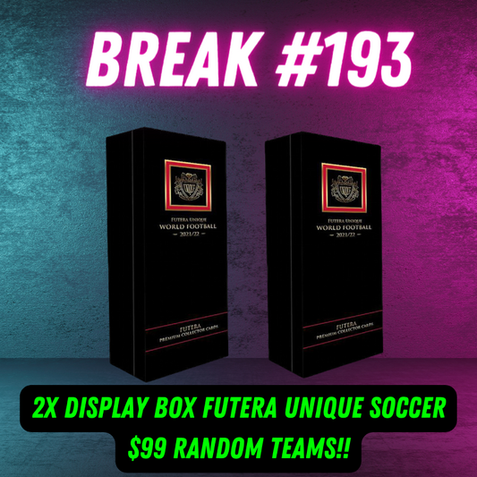 Break 193 - 22/23 Futera Unique Soccer Collection - 2 x Display Box - $99 Random Teams