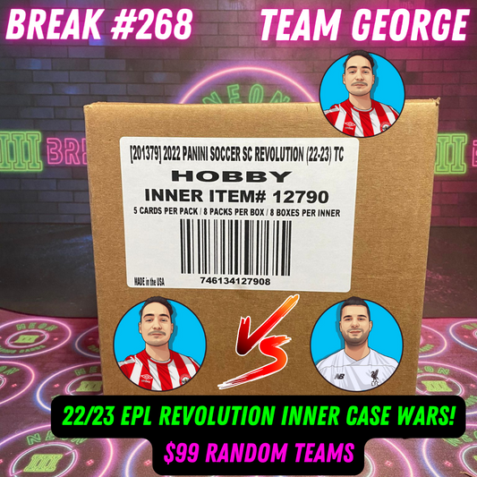 Break  268 - 22/23 EPL Revolution Inner Case Wars - $99 Random Teams - Team George