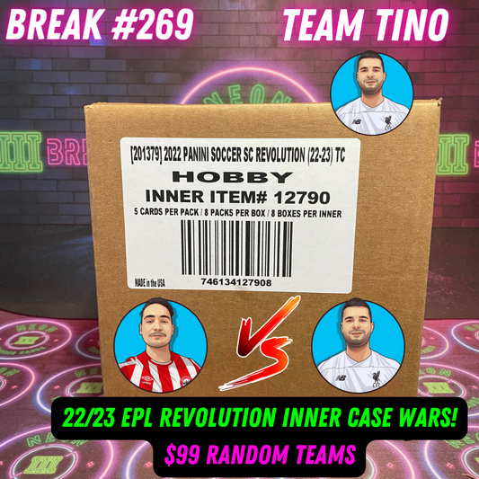 Break  269 - 22/23 EPL Revolution Inner Case Wars - $99 Random Teams - Team Tino