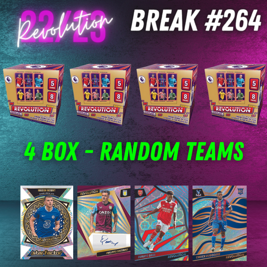 Break 264 - 4 Box EPL Revolution - Random Teams - $45 a spot